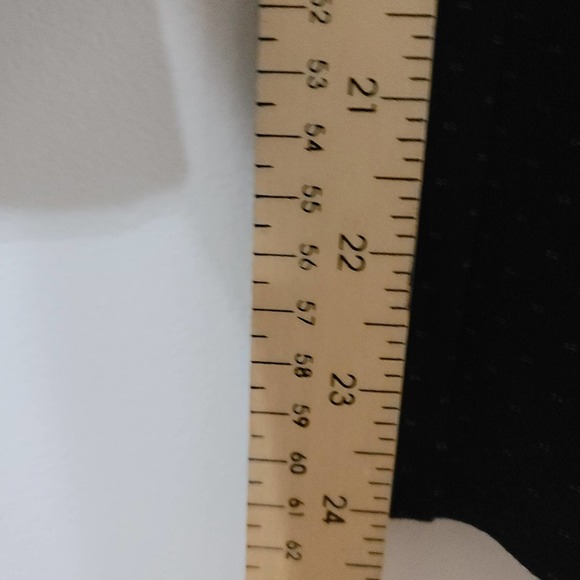 Amanda & Chelsea Ankle Pants Size 6 Black‎ White Slim Stretch Dots Flat Front - Picture 6 of 10